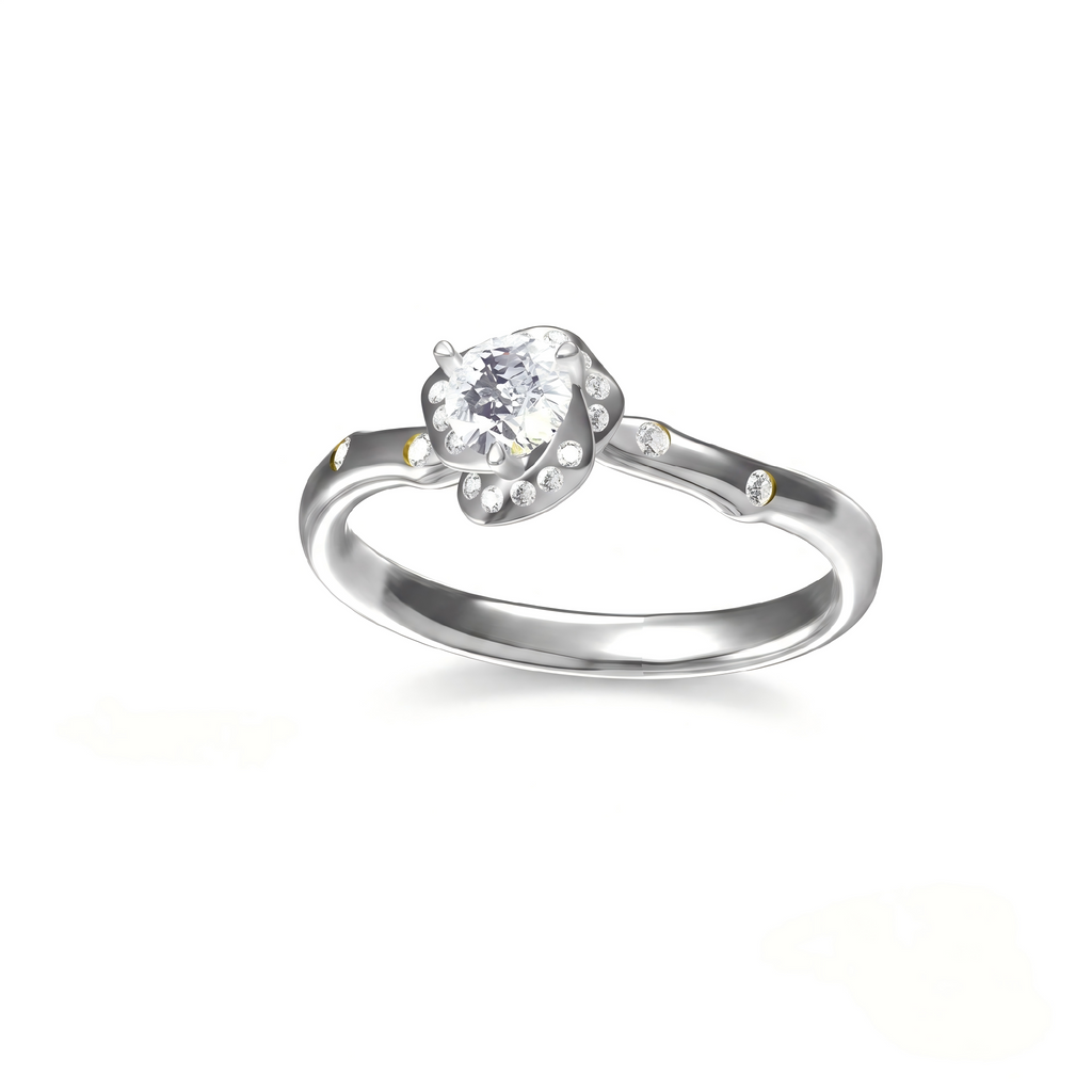 Anello Fantasia Sophia Oro Rosa Diamante