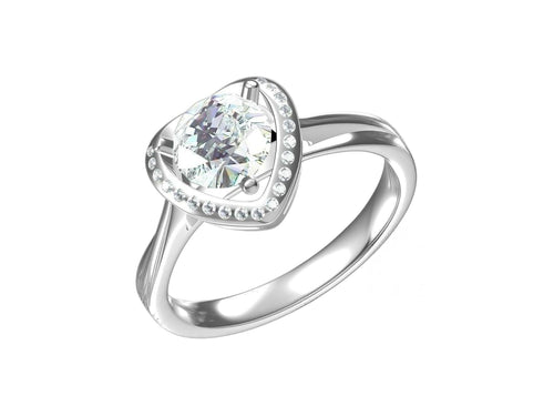 The Constant lab-grown diamond ring detail view — Cyrediamond
