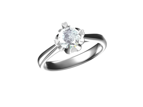 The Coronation lab-grown diamond ring detail view — Cyrediamond