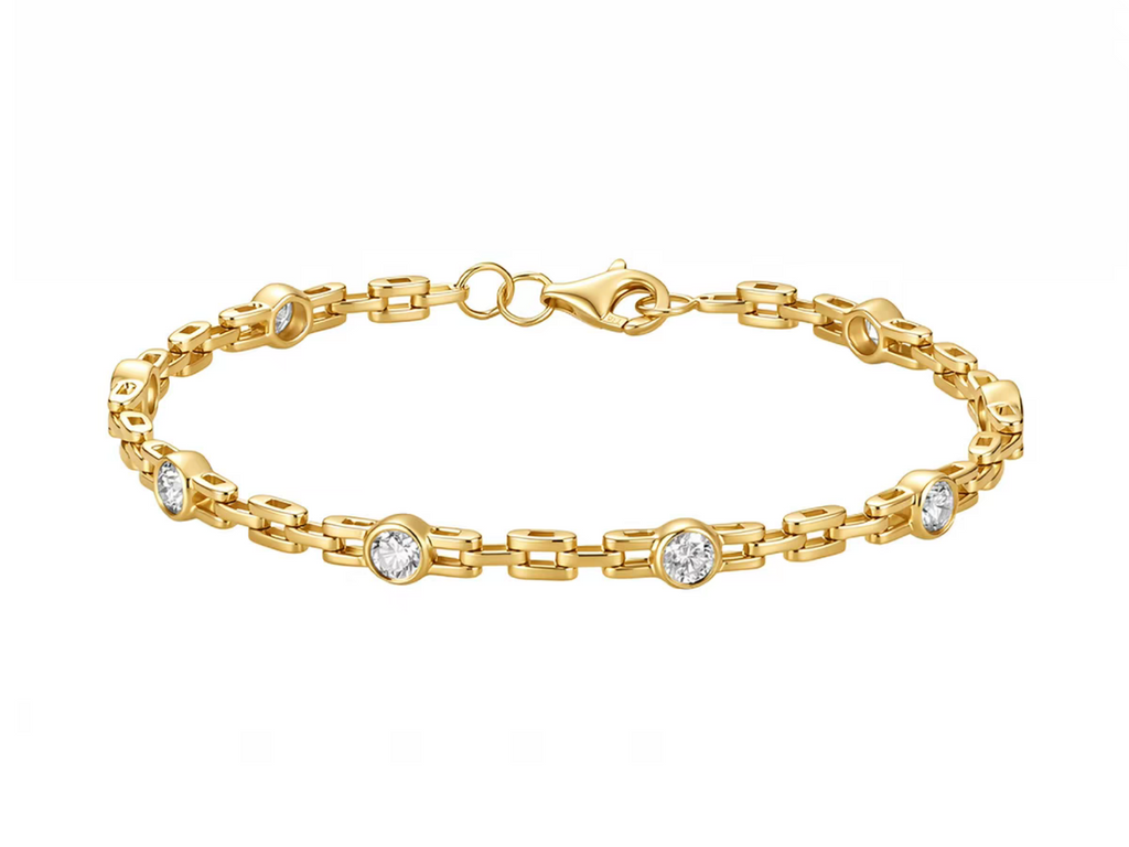 Bracciale tennis Cyrediamond The Nexus – diamanti lab-grown bianchi taglio brillante ~1.2 ct, oro