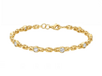 Bracciale tennis Cyrediamond The Nexus – diamanti lab-grown bianchi taglio brillante ~1.2 ct, oro
