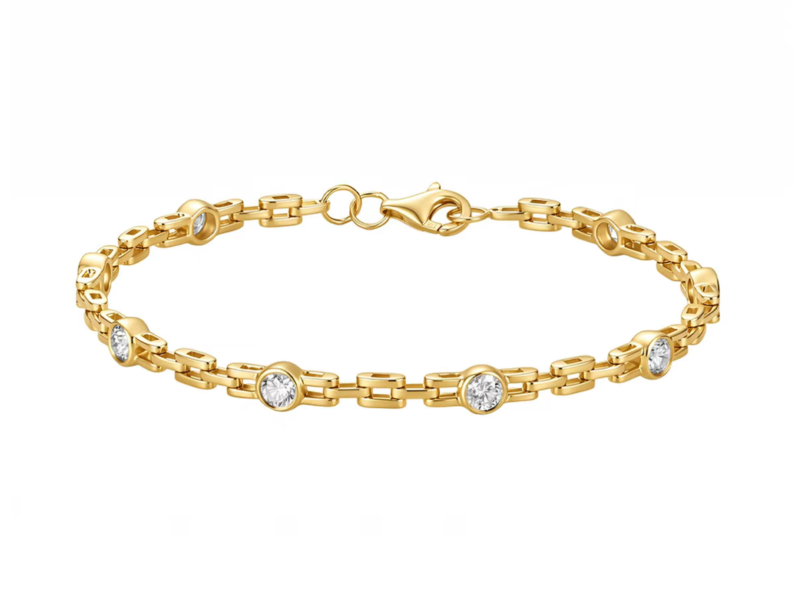 Bracciale tennis Cyrediamond The Nexus – diamanti lab-grown bianchi taglio brillante ~1.2 ct, oro
