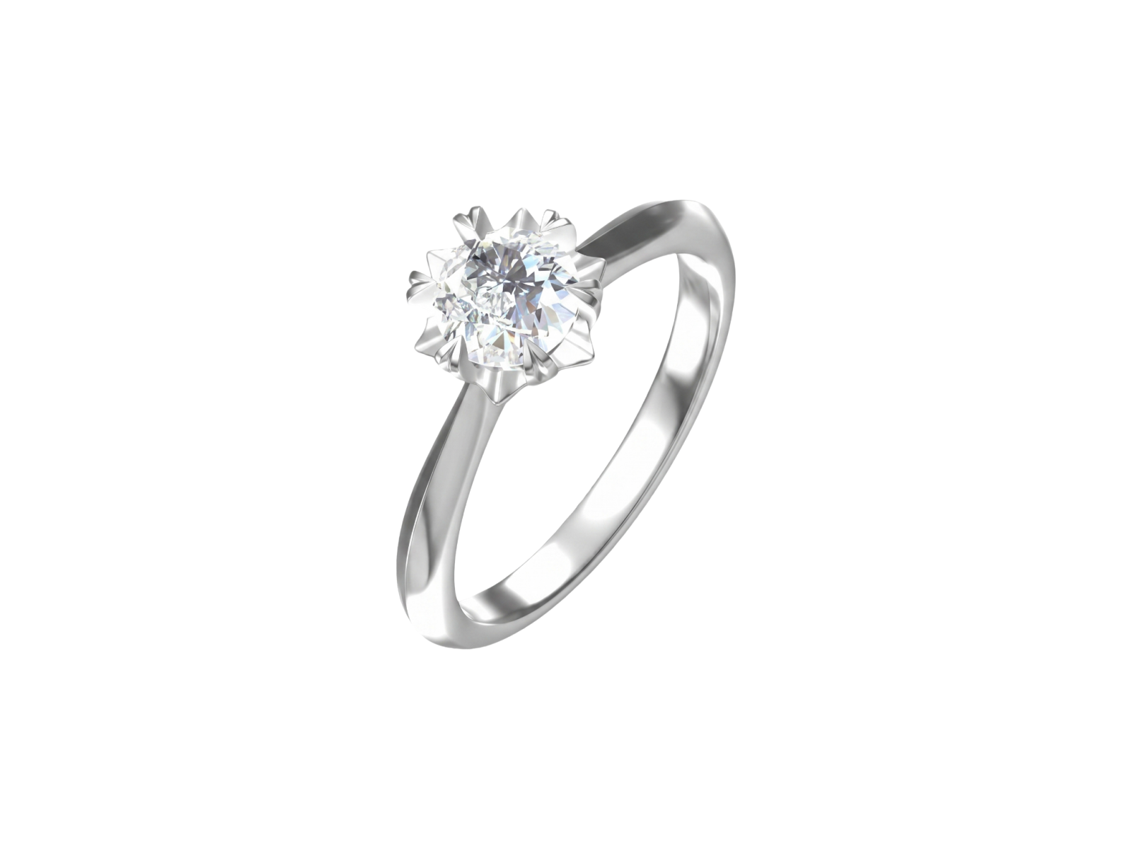 Anello Cyre-The Enfolded Heart (Diamante Lab-Grown)