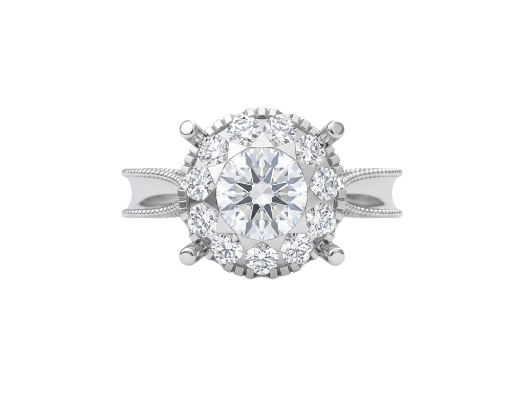 Anello Cyre-The Crown of Light (Diamante Lab-Grown)