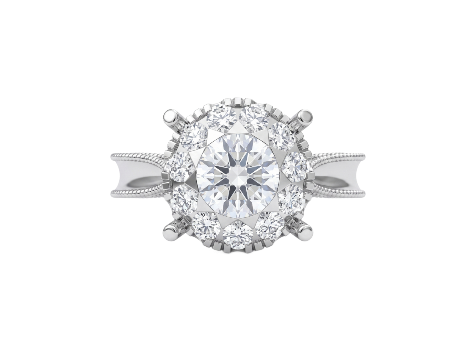 Anello Cyre-The Crown of Light (Diamante Lab-Grown)