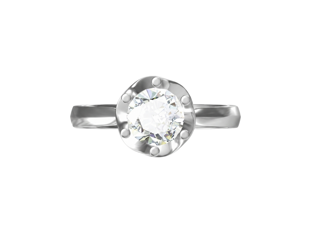 Anello Cyre-The Layered Leaf (Diamante Lab-Grown)