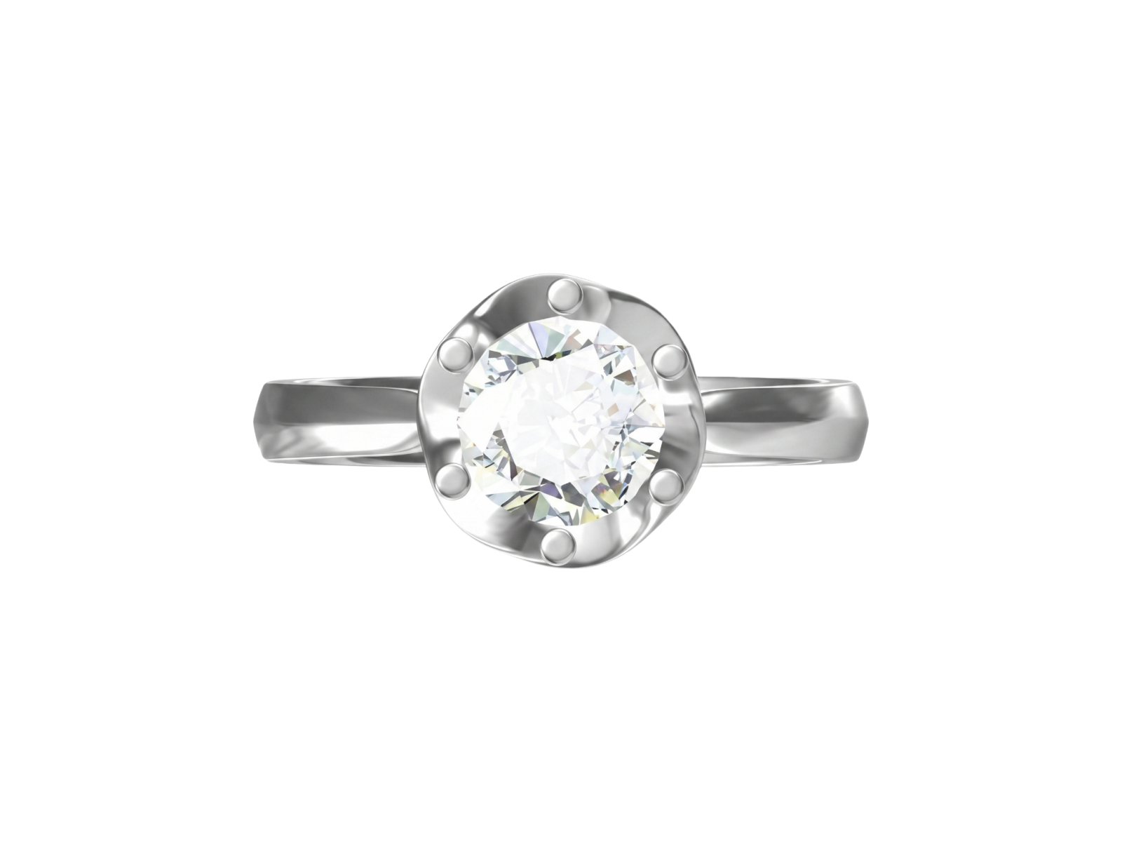 Anello Cyre-The Layered Leaf (Diamante Lab-Grown)