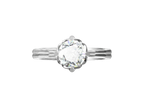 The Cog lab-grown diamond ring in 18K White Gold — Cyrediamond