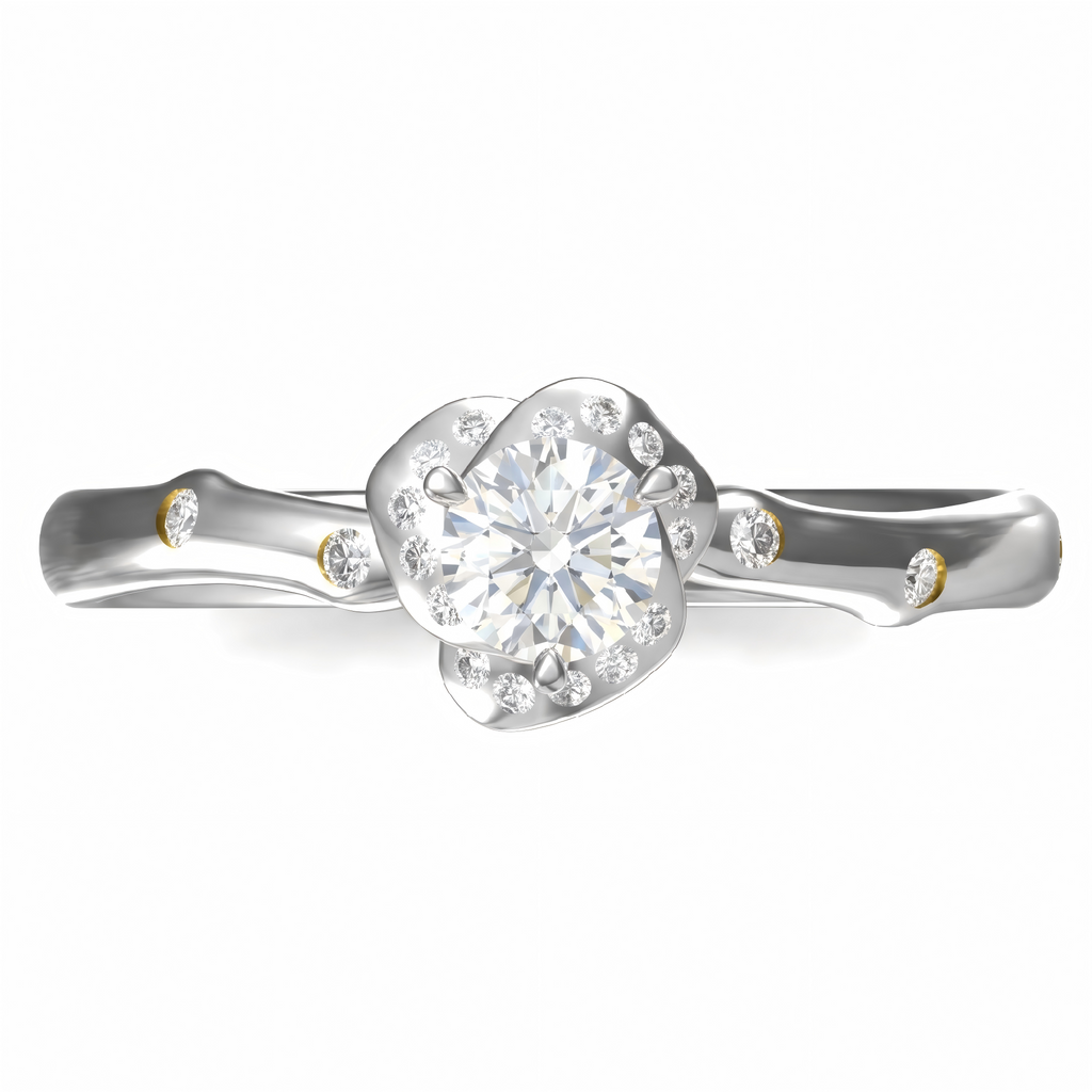 Anello Fantasia Sophia Oro Rosa Diamante