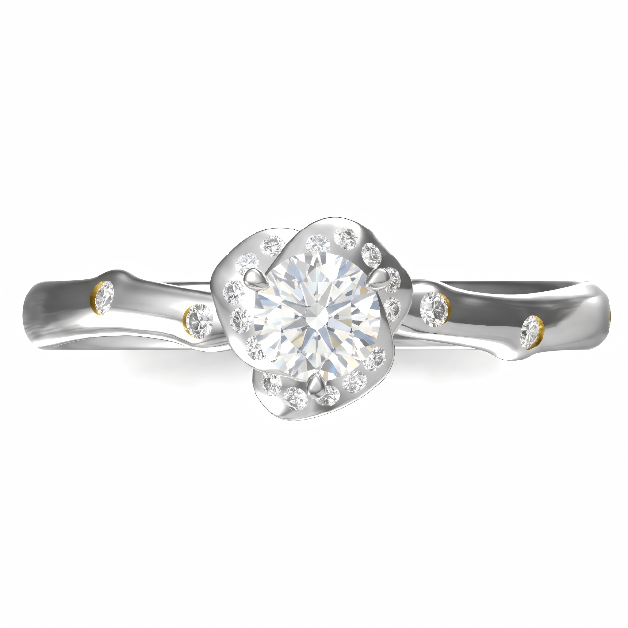Anello Fantasia Sophia Oro Rosa Diamante