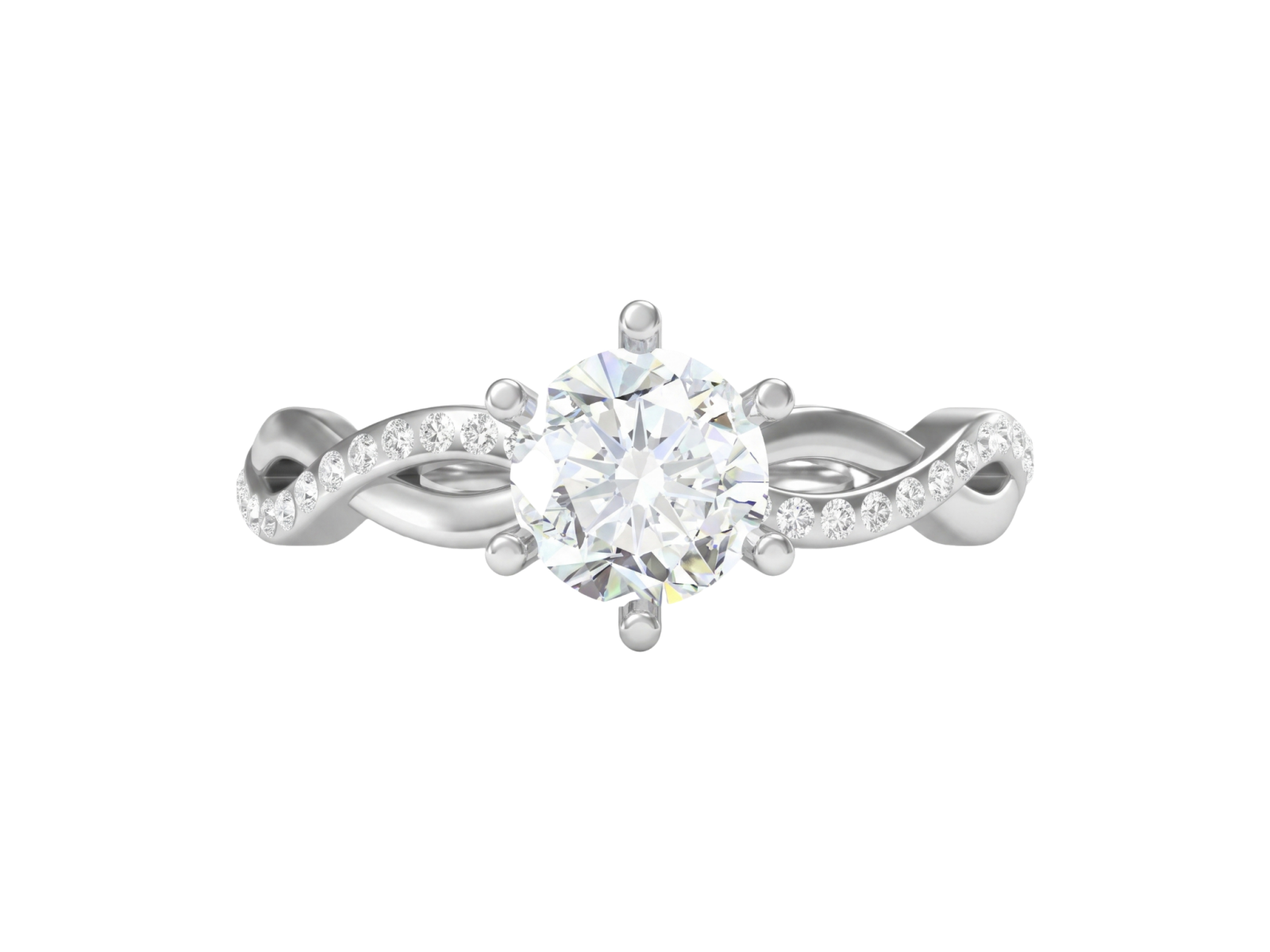 Anello Cyre-The Entwined (Diamante Lab-Grown)