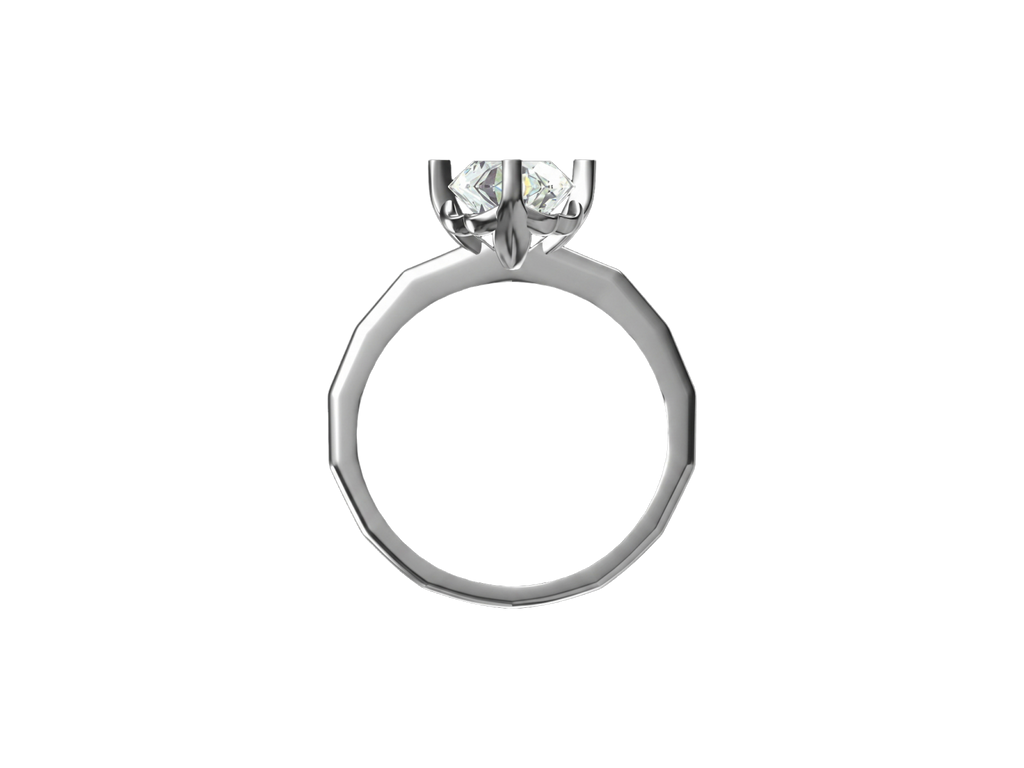 The Cog lab-grown diamond ring side view — Cyrediamond