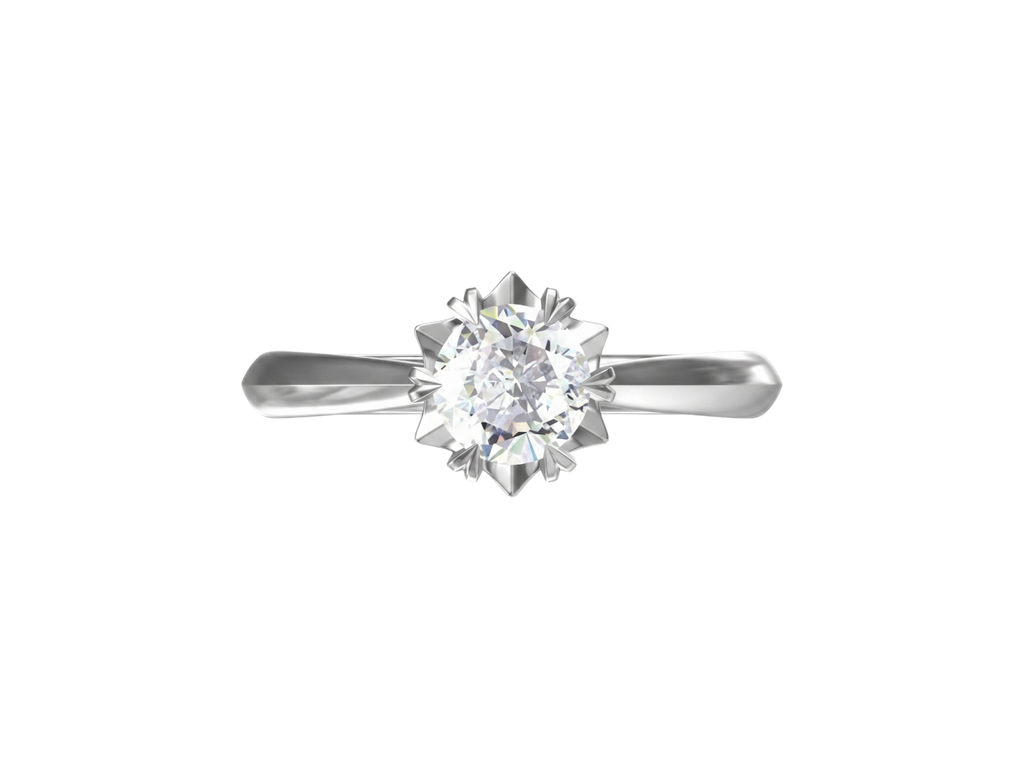 Anello Cyre-The Enfolded Heart (Diamante Lab-Grown)
