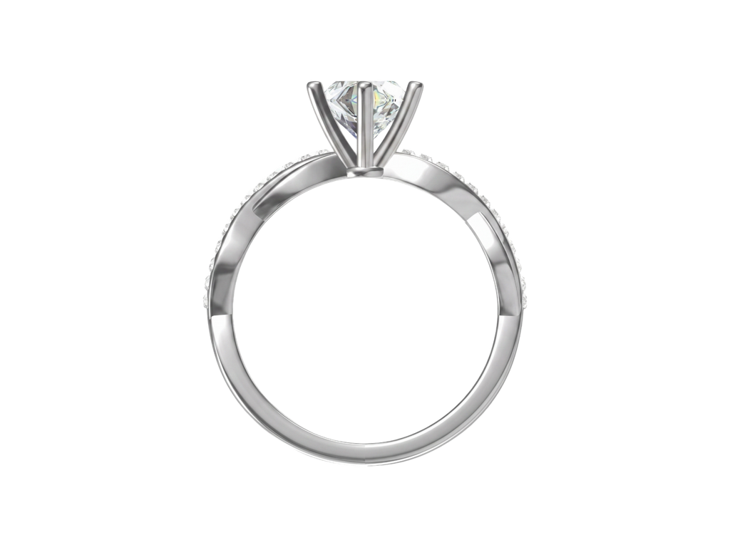 Anello Cyre-The Entwined (Diamante Lab-Grown)
