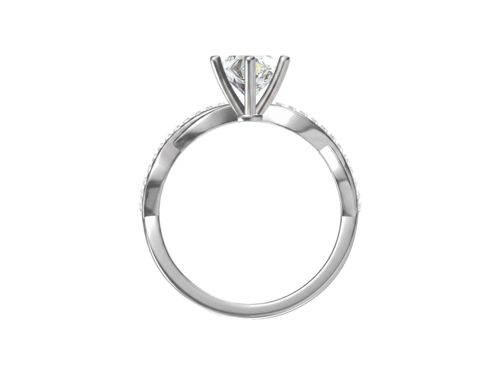 Anello Cyre-The Entwined (Diamante Lab-Grown)
