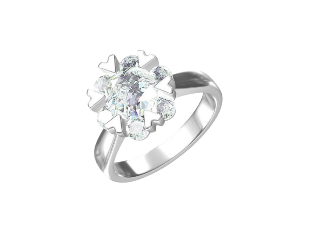 Anello Cyre-The Linked Hearts (Diamante Lab-Grown)