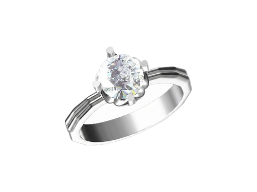 The Cog lab-grown diamond ring detail view — Cyrediamond