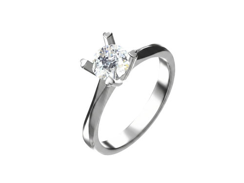 The Devoted lab-grown diamond ring detail view — Cyrediamond