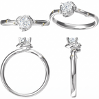 Anello Fantasia Sophia Oro Rosa Diamante