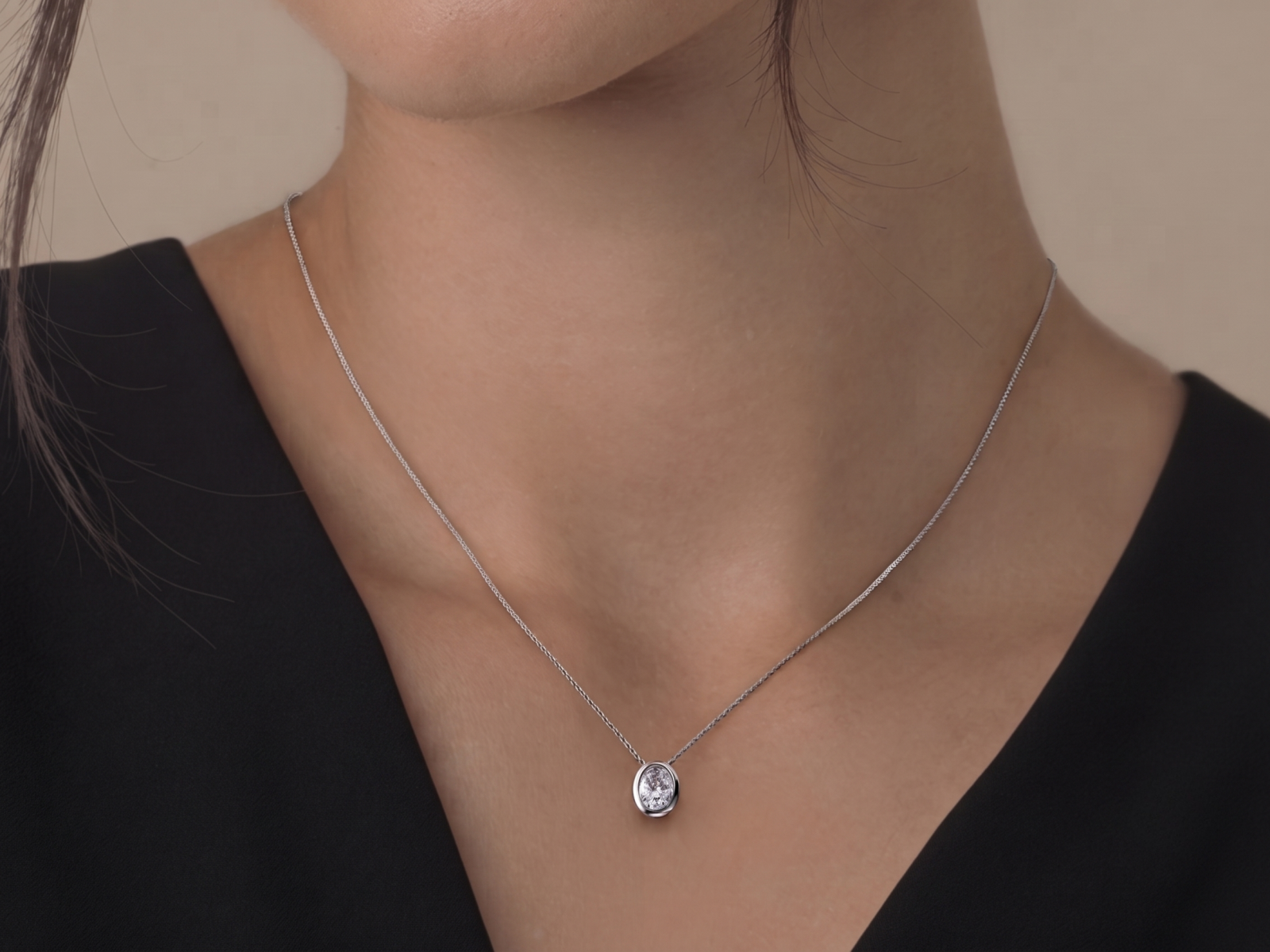 Collana Cyre-The Ovalis (Diamante Lab-Grown)
