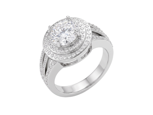 The Constellation lab-grown diamond ring detail view — Cyrediamond
