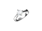 Anello Cyre-The Heart's Cradle (Diamante Lab-Grown)