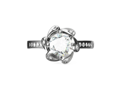 The Cluster lab-grown diamond ring in 18K White Gold — Cyrediamond