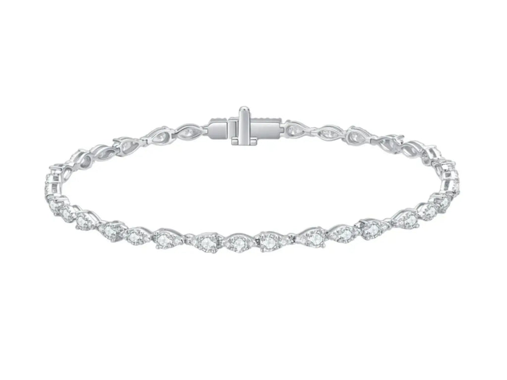 Bracciale tennis Cyre The Vinea diamante lab-grown 2.5ct in oro bianco 18K