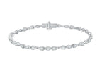 Bracciale tennis Cyre The Vinea diamante lab-grown 2.5ct in oro bianco 18K