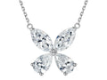Lab-grown diamond Papilio pendant necklace in 18K white gold by Cyrediamond