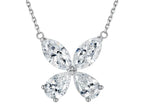 Lab-grown diamond Papilio pendant necklace in 18K white gold by Cyrediamond