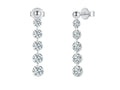 Orecchini diamante lab-grown oro bianco 18K – Cyre-The Linea | Cyrediamond