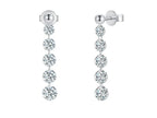 Orecchini diamante lab-grown oro bianco 18K – Cyre-The Linea | Cyrediamond