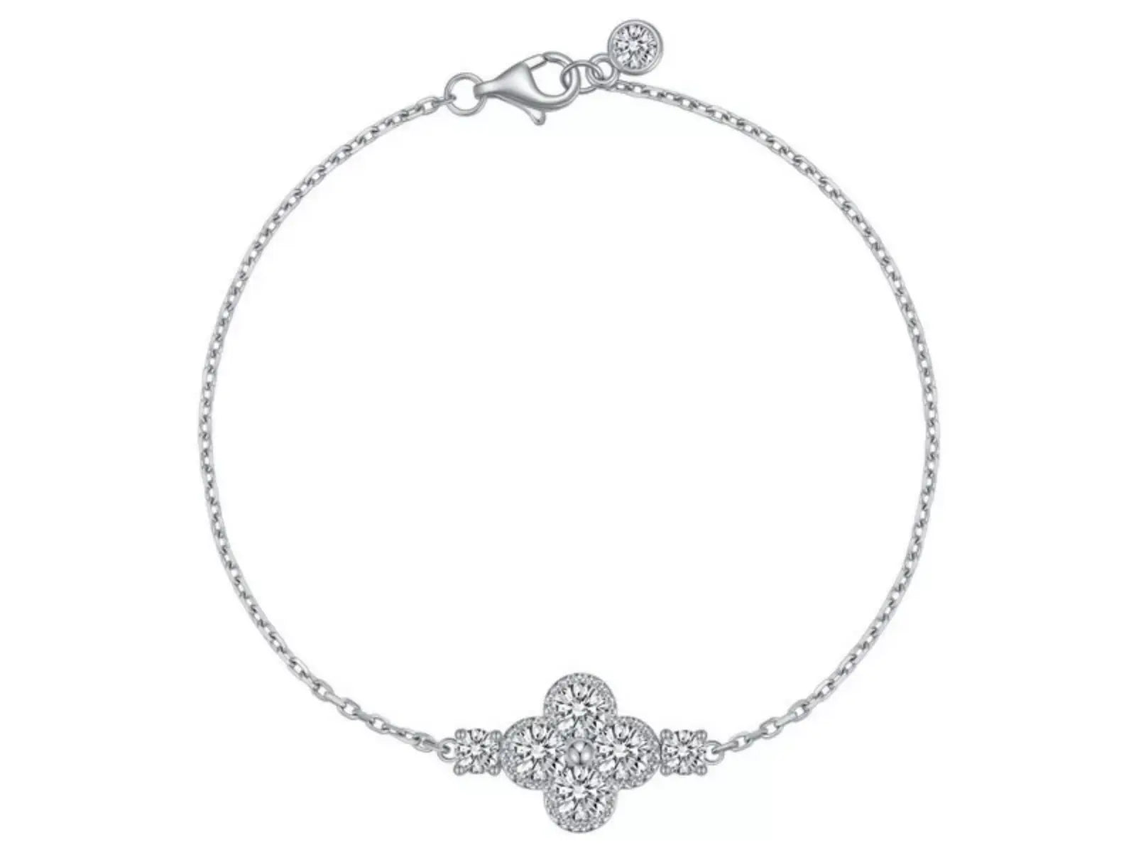 Bracciale tennis Cyre The Flora diamante lab-grown 1.7ct in oro bianco 18K