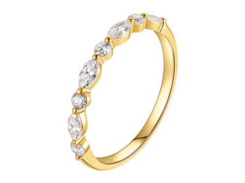 Anello Cyre-The Alterna diamante lab-grown oro 18K vista frontale