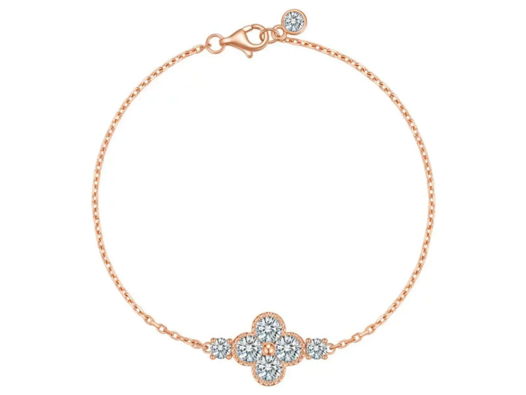 Bracciale tennis Cyre The Flora diamante lab-grown 1.7ct in oro rosa 18K