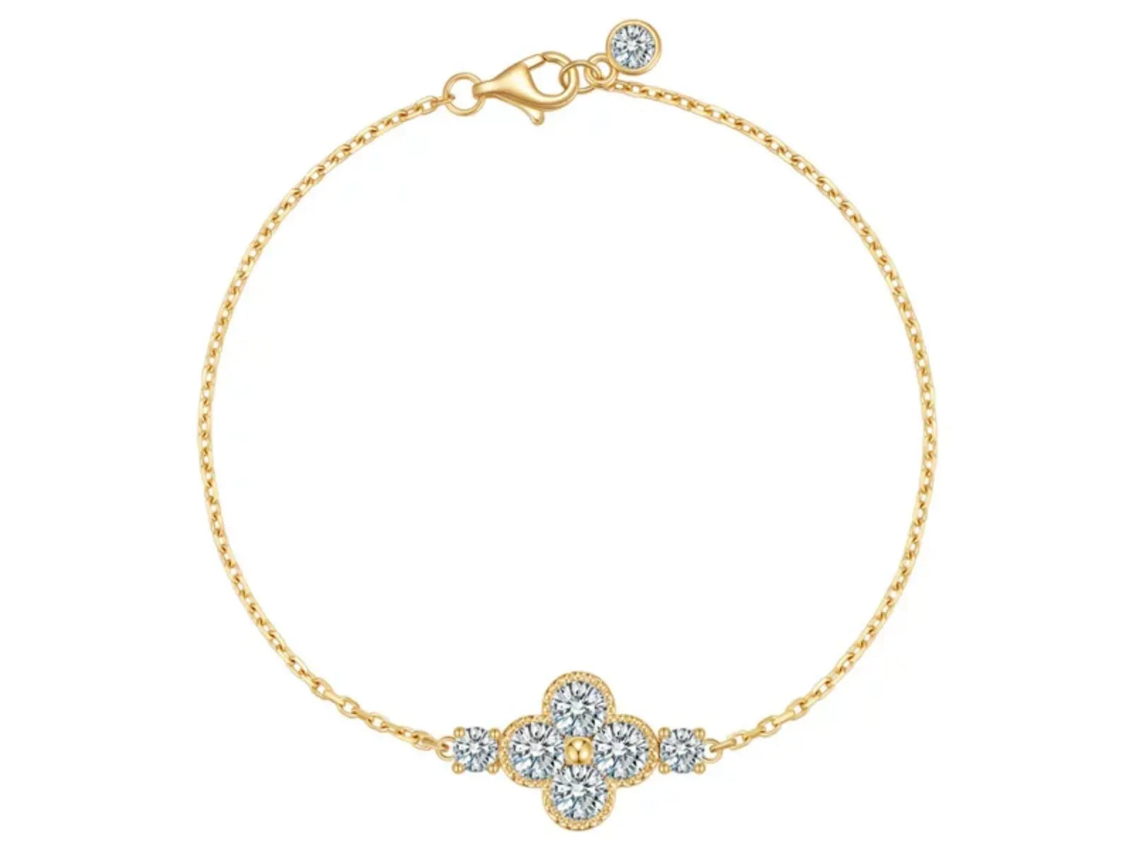 Bracciale tennis Cyre The Flora diamante lab-grown 1.7ct in oro giallo 18K