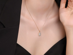 Collana Cyre The Quadratus indossata - Diamante Lab-Grown 0.4-1.2ct Oro  - Cyrediamond