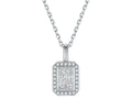 Collana Cyre The Quadratus - Diamante Lab-Grown 0.4-1.2ct Oro Bianco 18K - Cyrediamond