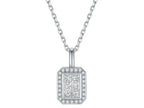 Collana Cyre The Quadratus - Diamante Lab-Grown 0.4-1.2ct Oro Bianco 18K - Cyrediamond