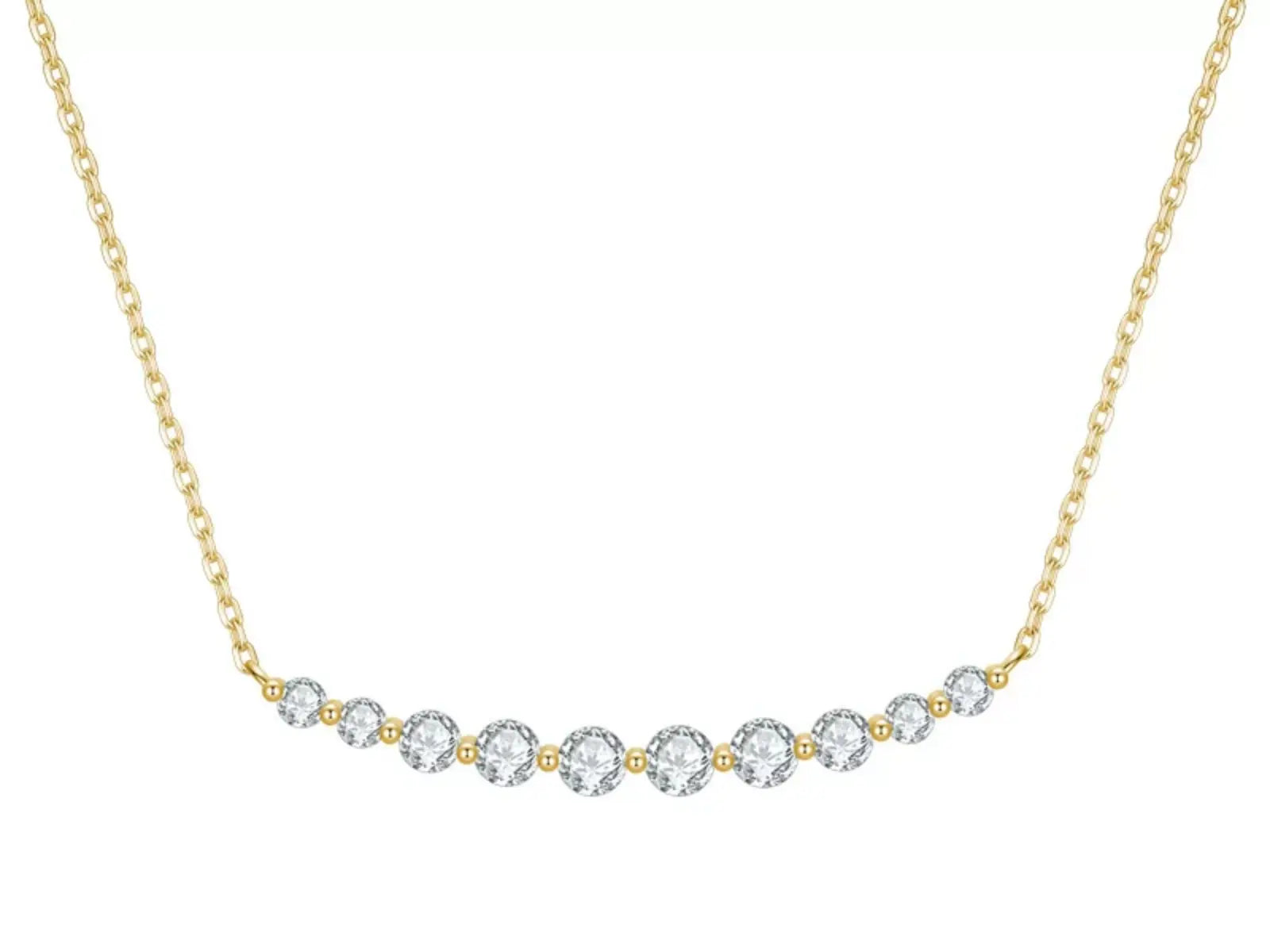 Collana Cyre The Arcus indossata - Diamante Lab-Grown 0.9ct Oro Giallo 18K - Cyrediamond