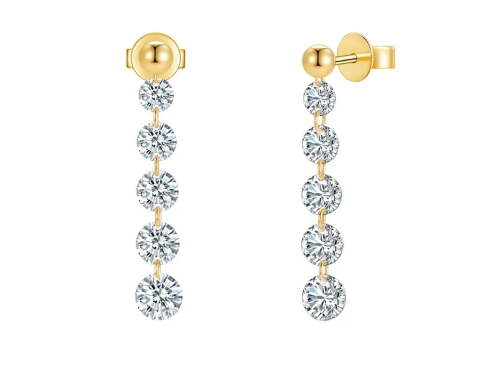 Orecchini diamante lab-grown oro giallo 18K – Cyre-The Linea | Cyrediamond