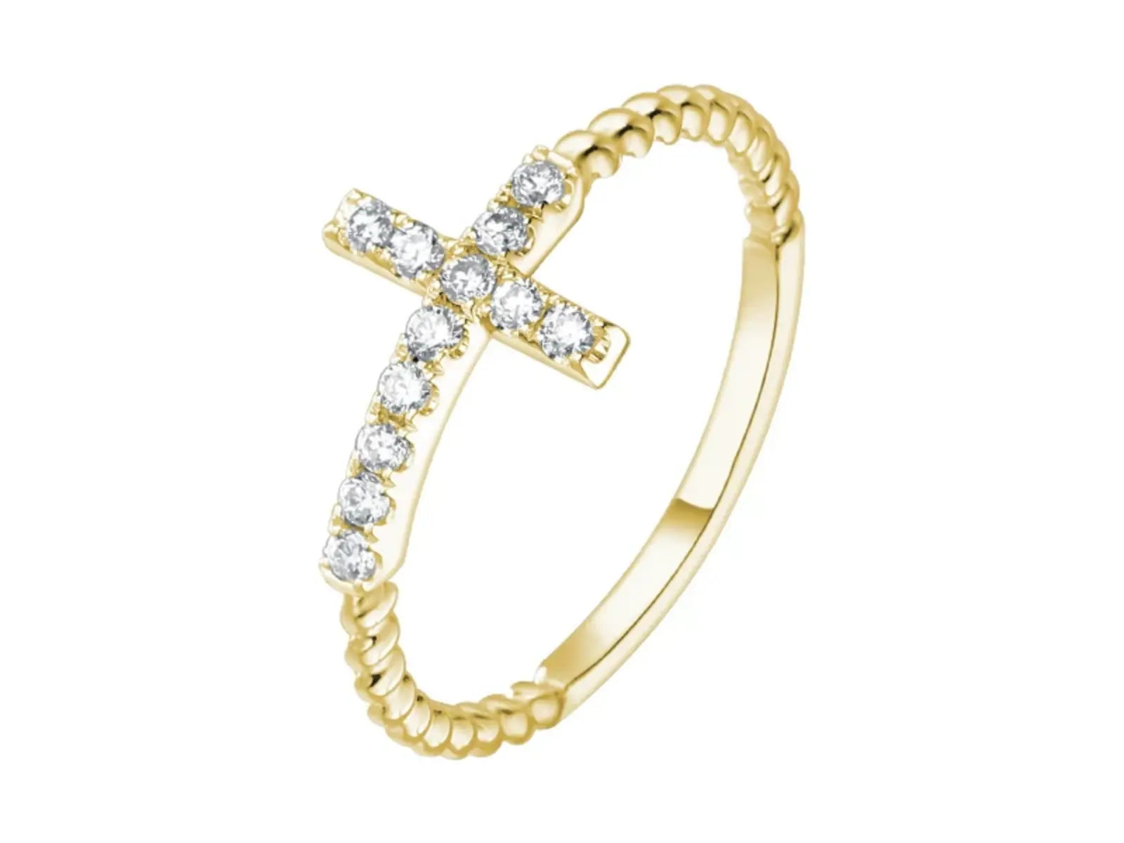 Anello Cyre-The Crux diamante lab-grown oro 18K 