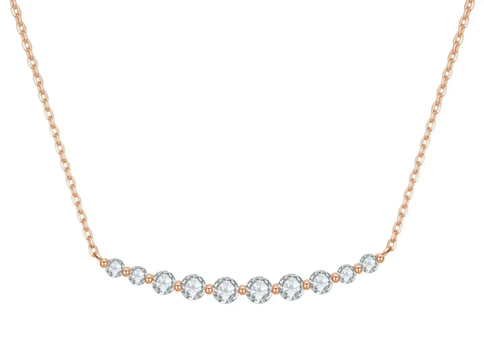 Collana Cyre The Arcus - Diamante Lab-Grown 0.9ct Oro Rosa 18K - Cyrediamond