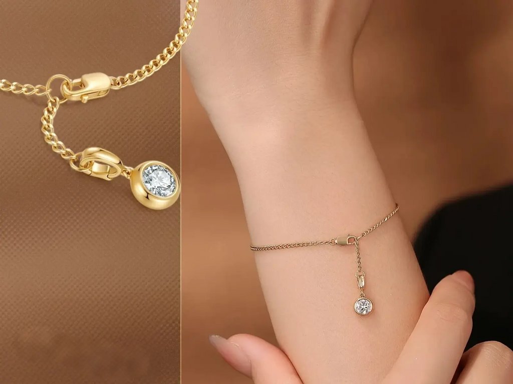 Bracciale Cyre The Aurelia diamante lab-grown 0.5ct in oro giallo 18K