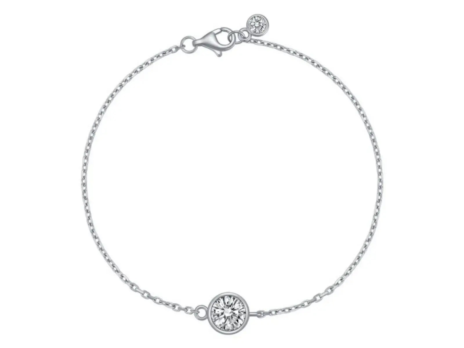 Bracciale Cyre The Sol diamante lab-grown 1ct in oro bianco 18K