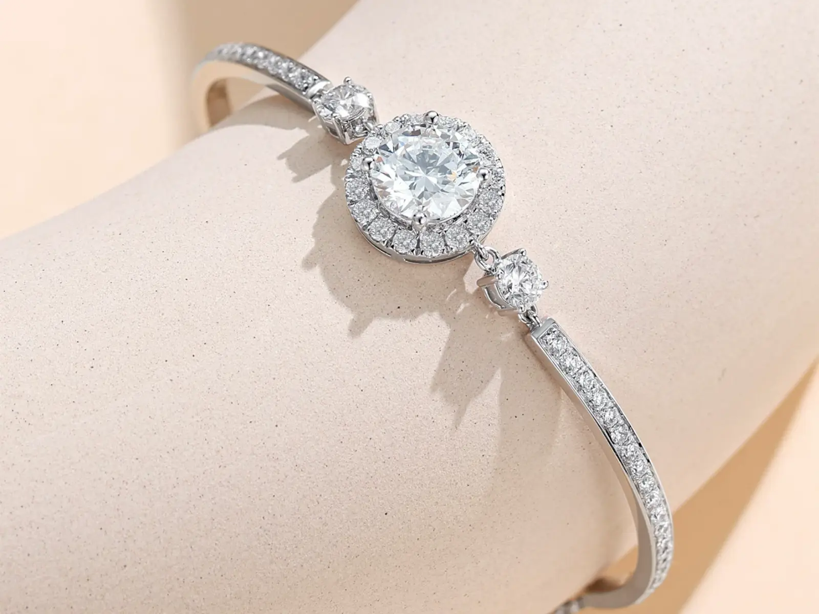 Bracciale Cyre The Solstice diamante lab-grown 1ct in oro bianco 18K