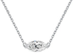 Collana Cyre The Oculus in oro bianco 18K con diamante lab-grown taglio marquise 1ct, certificazione IGI