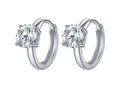 Orecchini Cyre The Circulus in oro bianco 18K con diamante lab-grown brillante ~0.5ct cad, incastonatura 4 griffe