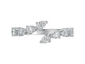 Anello Cyre-The Vitis diamante lab-grown oro 18K bianco vista frontale